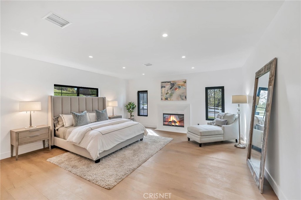 Primary bedroom suite at the Gloucester Lane residence in Thousand Oaks